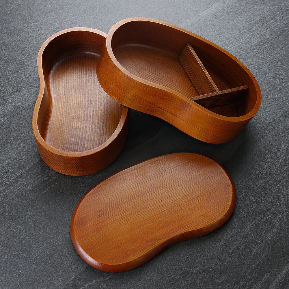Japanese Style Traditional Lunch Food Containers Storage boxes Wooden Bento lunchbox
