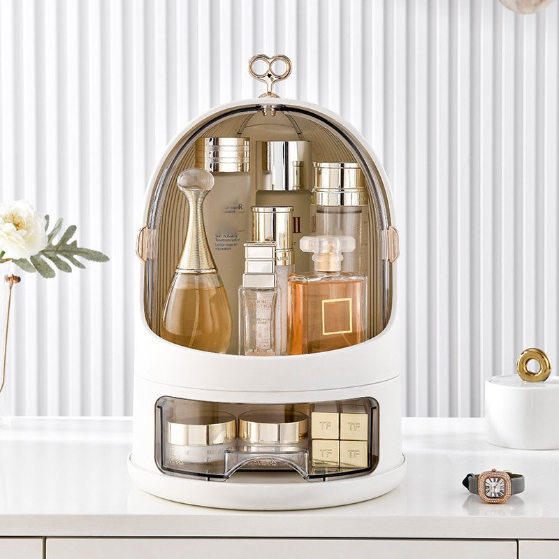 Portable Light Luxury Multi-Function Make Up Case Display Storage Box Cosmetics Skin Care Products Jewelry Organizer