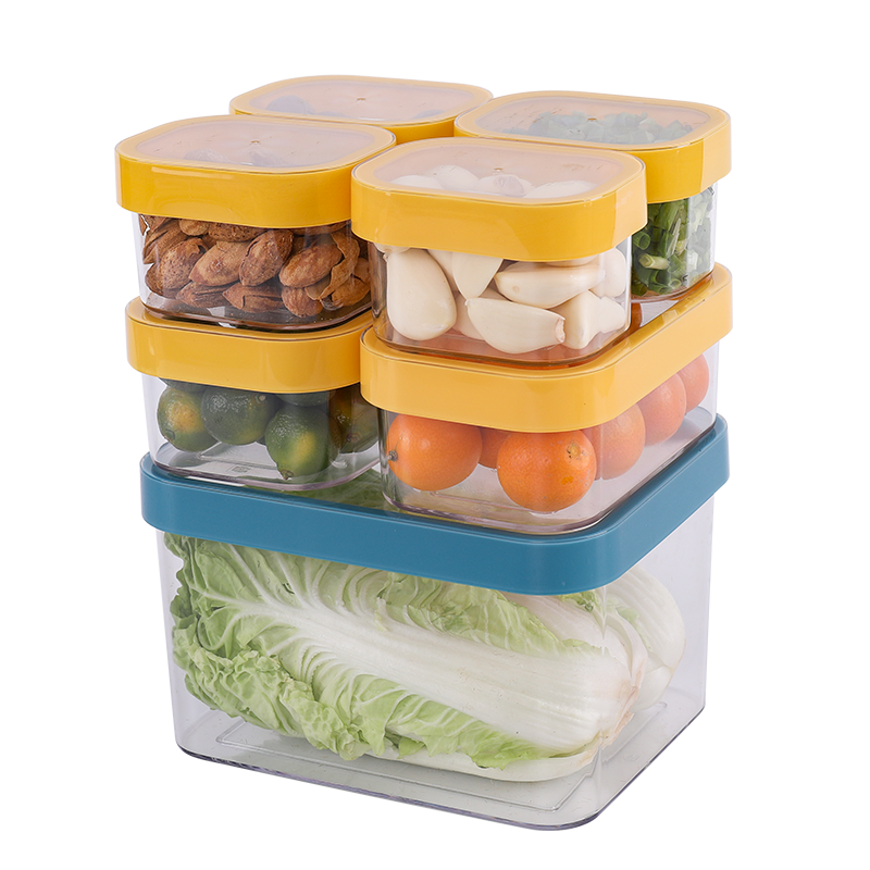 Transparent Food Storage Container BPA Free Plastic Clear Food Container Box with Airtight Lid