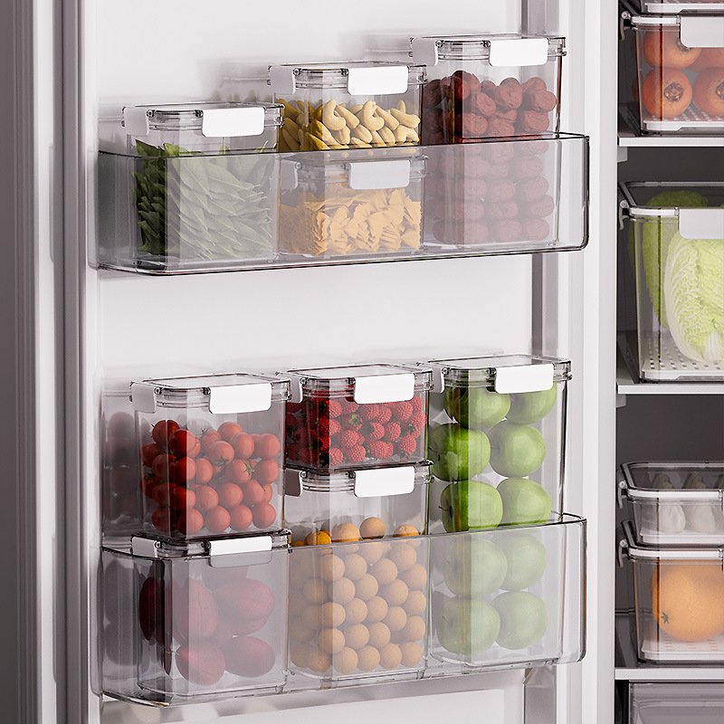 Wholesale Kitchen & Pantry Organizer Air Tight Clear Plastic Food Storage Container Box for Cereal Rice Grain Snacks