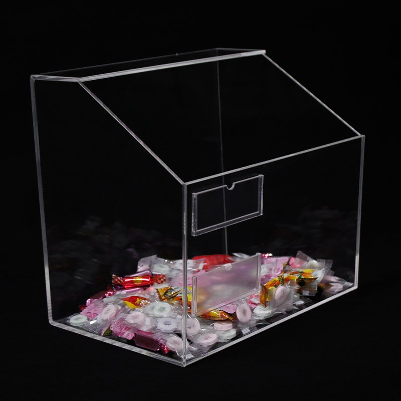 OEM/ODM Factory Custom Clear Acrylic Candy Display Box Bulk Cookies Containers Dried Food Storage Box