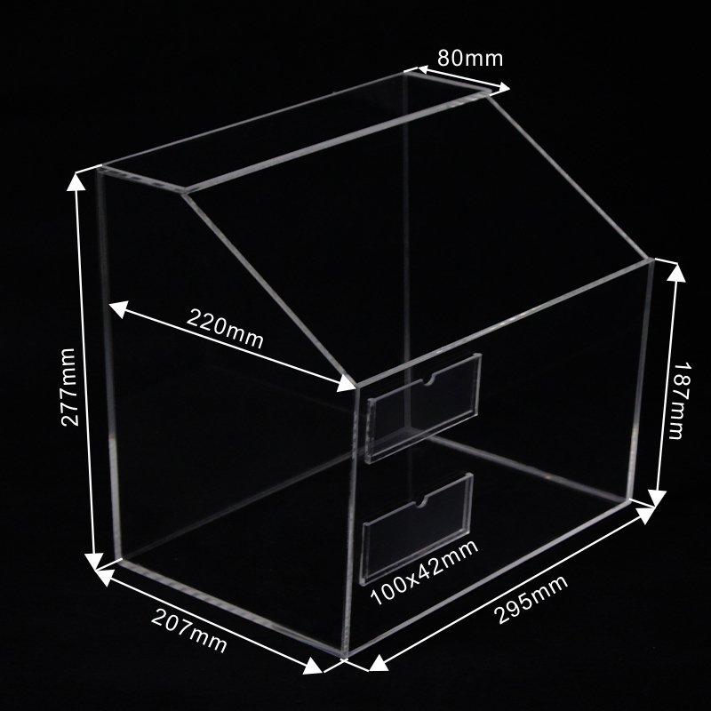 OEM/ODM Factory Custom Clear Acrylic Candy Display Box Bulk Cookies Containers Dried Food Storage Box