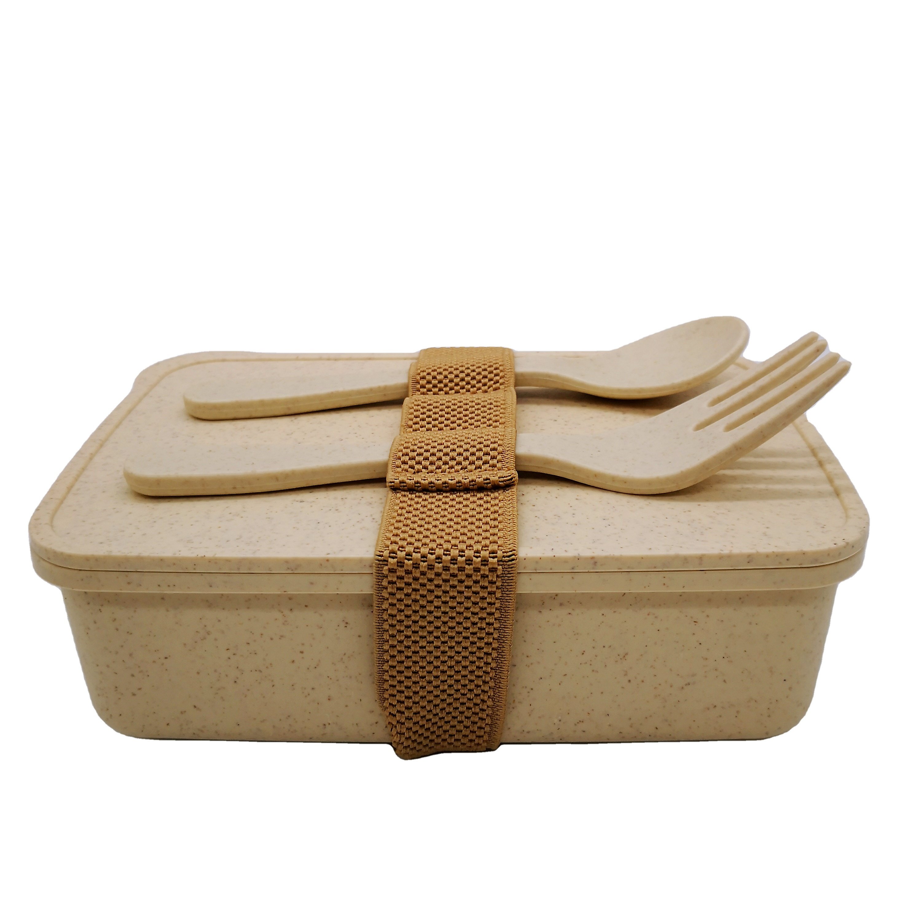 500MLPP bamboo fiber wheat straw lunch box Biodegradable storage box RecyclePP Student lunch box
