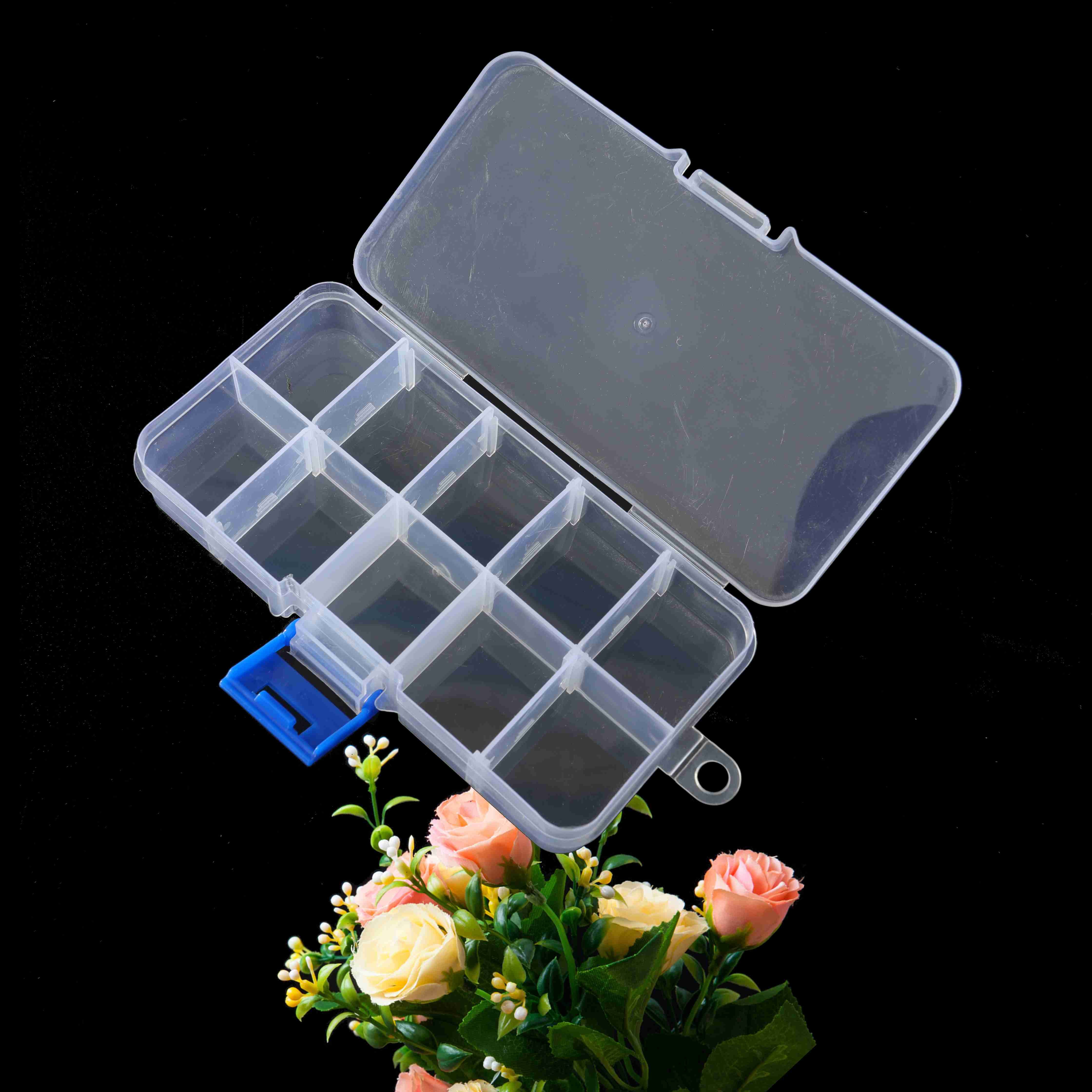 China wholesale storage with lid transparent PP Storage pill decorative with Adjustable Plastic Storage Box