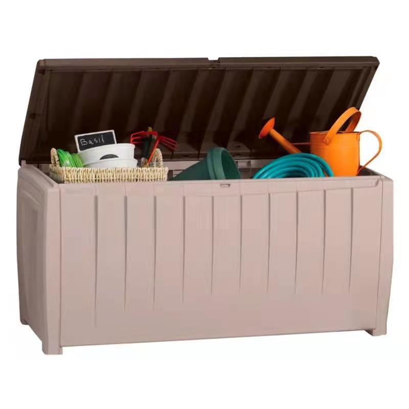 290L 190L bench outdoor metal storage box