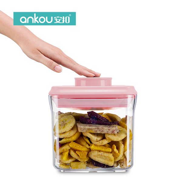 Hot Sales Food Canisters Multiple Pet Food storage jarsClear Stackable Bpa-Free Pop Up Airtight food storage & container