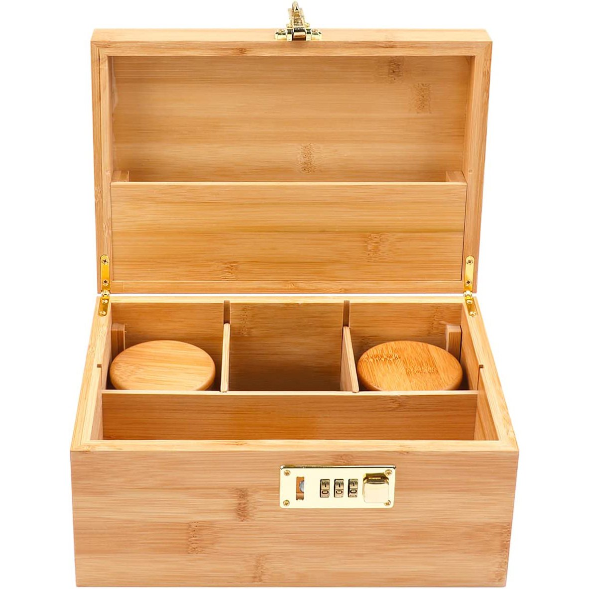 Storage Box Wood Stash Box Large Bamboo with Decoration Custom Bamboo Jewelry Box Customized Logo Handcrafted Jewelry 300pcs