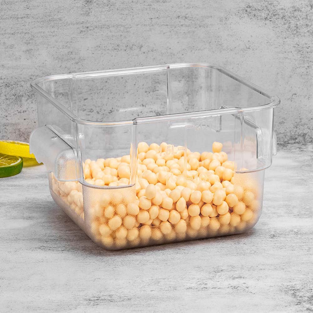 2 22 QT Commercial Clear Polycarbonate Food Storage Containers Food Container Food Pan for Hotel Restaurant Kitchen