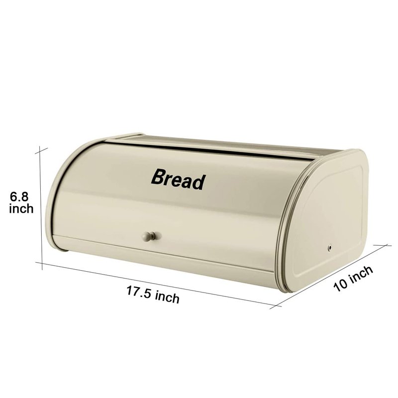 4pcs Bread Box Set Kitchen Counter Bread Bin Storage Container For Loaves Pastries Dry Food