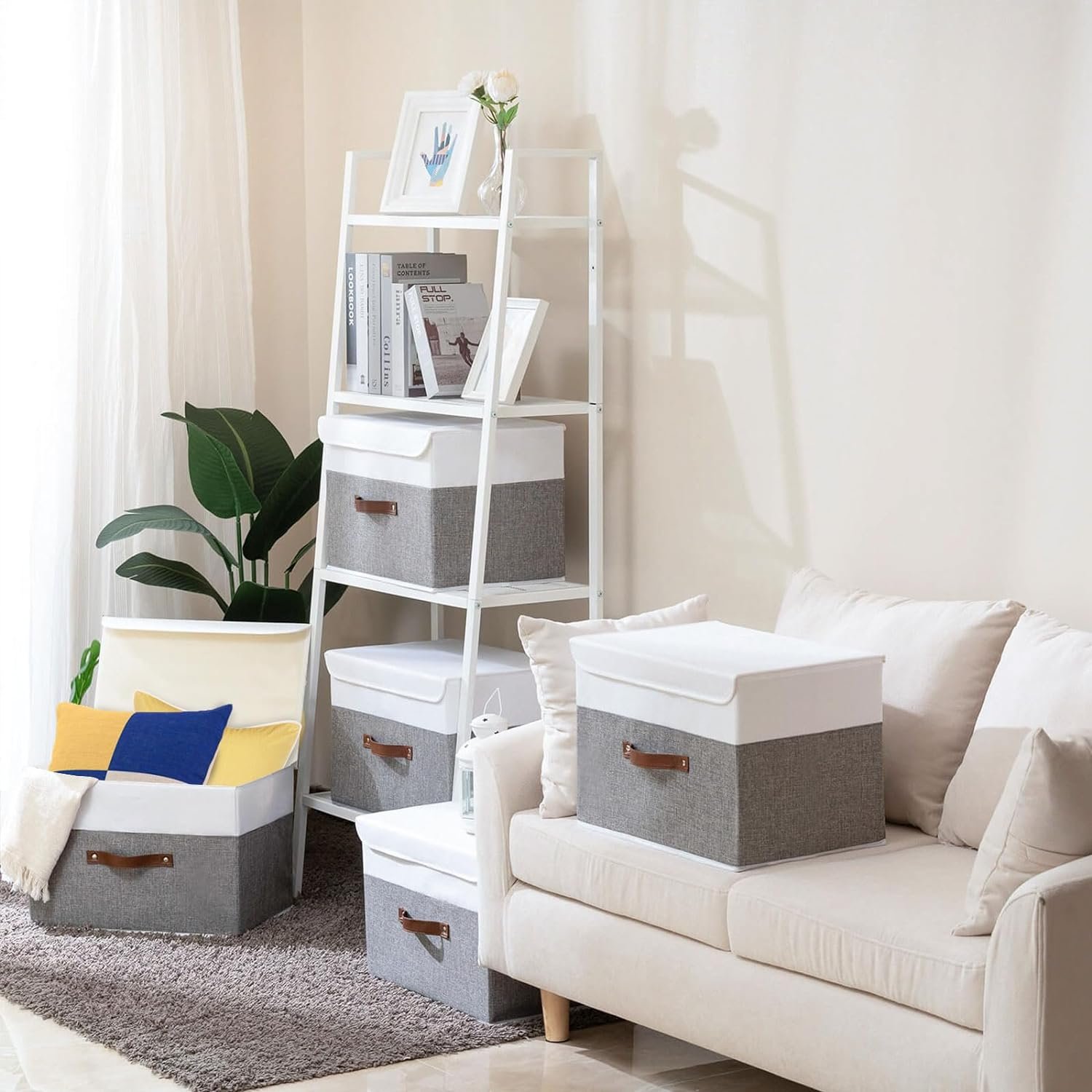 Modern Design Large Collapsible Fabric Storage Box Foldable and Eco-Friendly for Daily Home Office Organization File Storage
