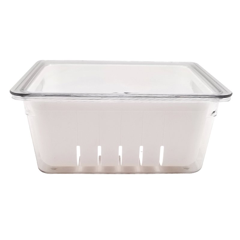 Manufacturer Household kitchen Storage Recycled Refrigerator RPET Food Storage Box With lid