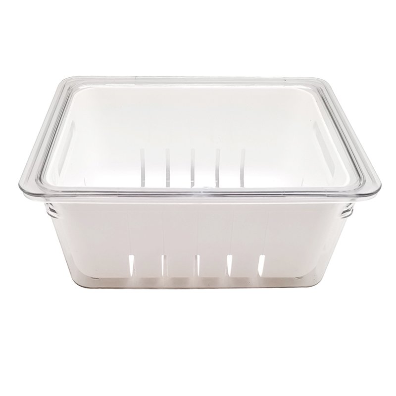 Manufacturer Household kitchen Storage Recycled Refrigerator RPET Food Storage Box With lid