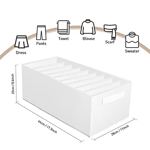 Hot Selling Separate Living Boxes Divider Folding Wardrobe Clothes Jeans Organizer Storage Boxes