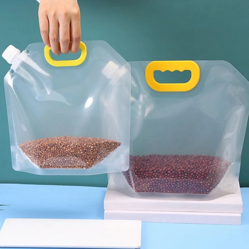 DS1423 Kitchen Airtight Food Storage Containers Cereal Container Grain Moisture-proof Sealed Bag Transparent Grain Storage Bags