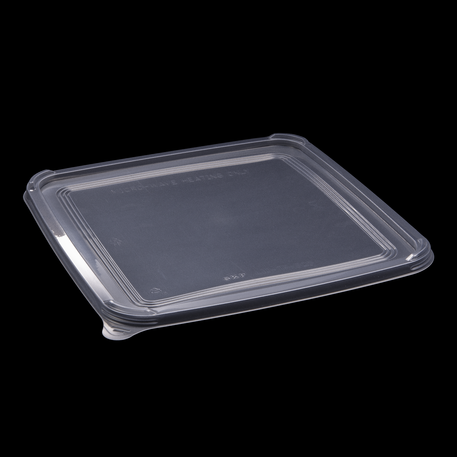 2350ml Plastic Disposable Large Square Translucent Take Away Food Container With Grip Flap For Cold/Hot Food Storage 200 PCS/CTN