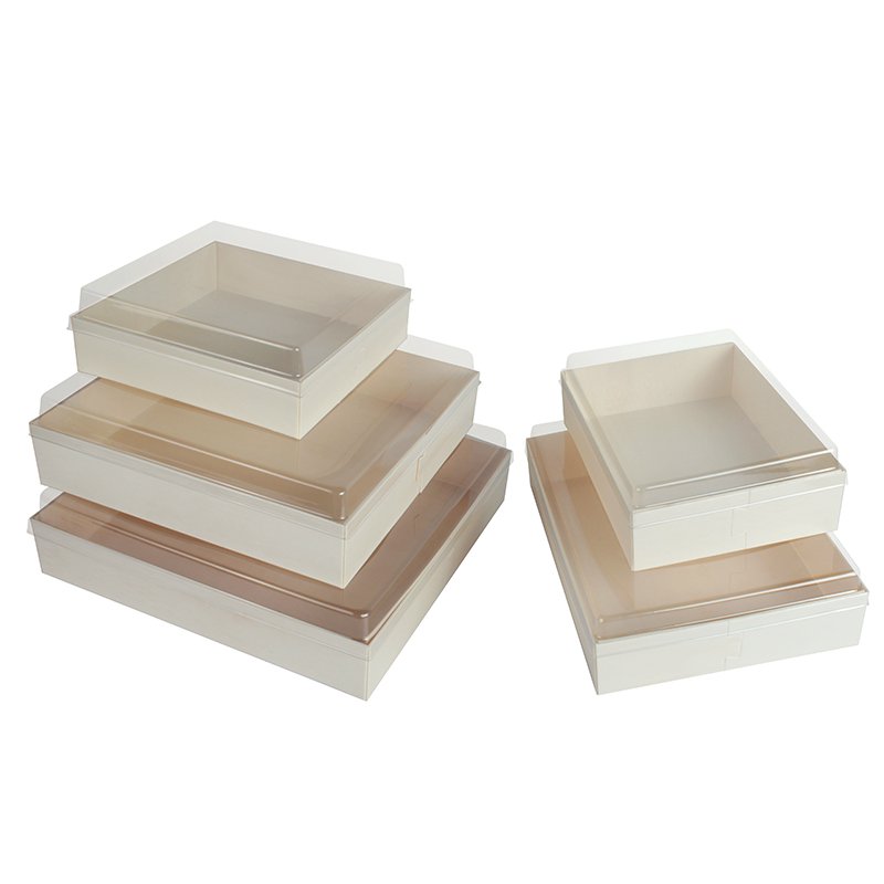 Multi-Size Wooden Box With Black-Lined Food Containers For Rice Balls And Sushi Desserts Box