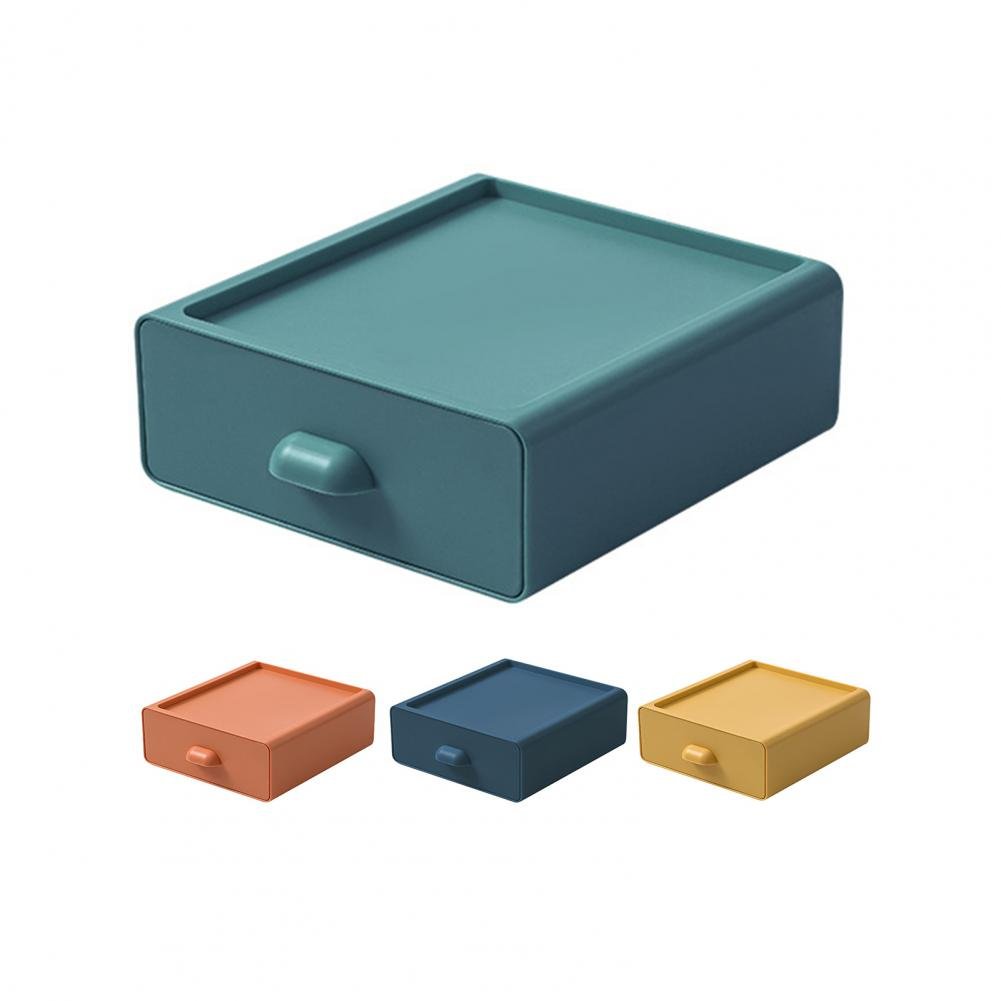 Office Drawer Storage Box Furniture Stackable Desktop Sundries Jewelry Cosmetic Organizer