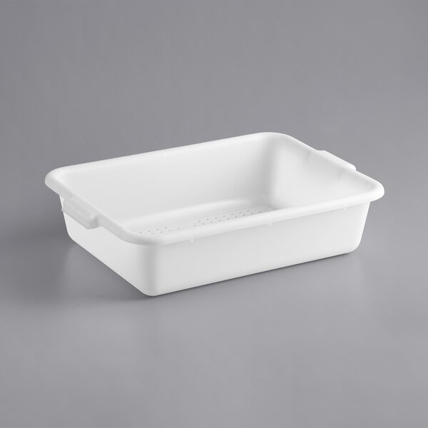 Rectangular kitchen use food transport Polypropylene Perforated Bus Tub / Drain Box tote bins storage tub box