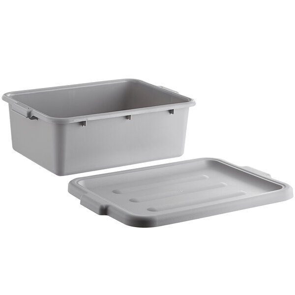 Rectangular kitchen use food transport Polypropylene Perforated Bus Tub / Drain Box tote bins storage tub box