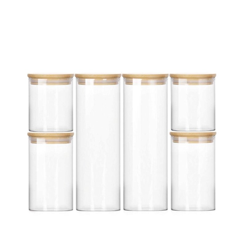 Best Seller Borosilicate Canister Airtight Kitchen Containers Food Storage Glass Jar