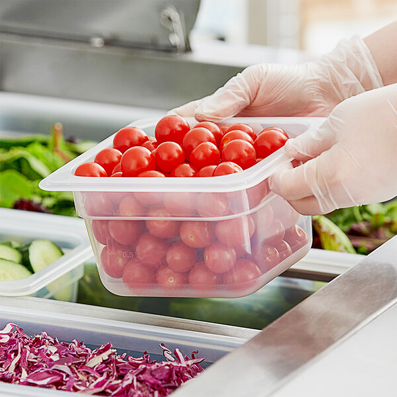 1/6 Size Restaurant Catering Food Service Plastic PP Food Storage Container GN Pan
