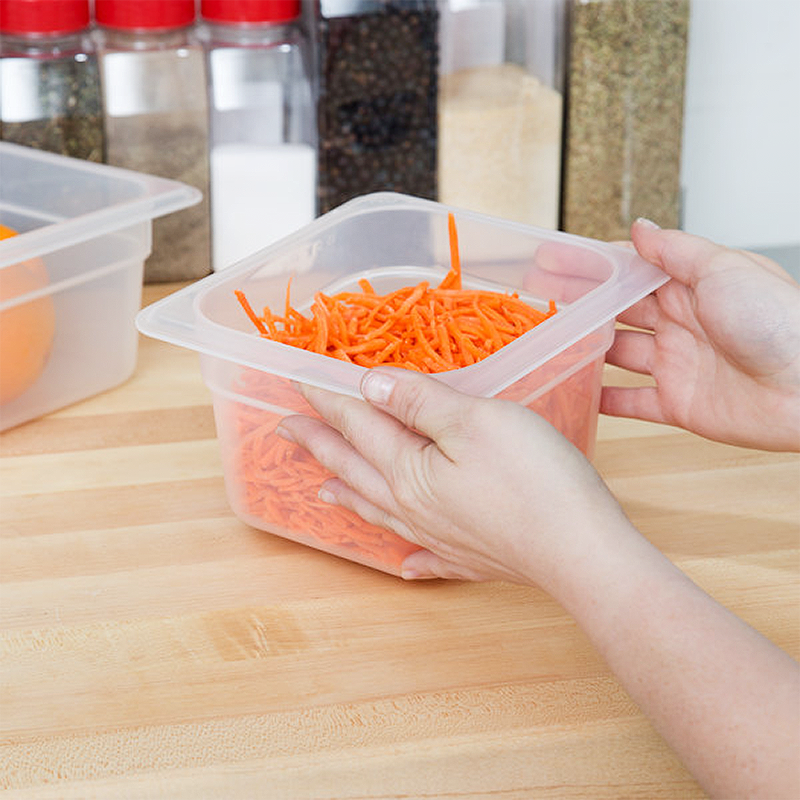 1/6 Size Restaurant Catering Food Service Plastic PP Food Storage Container GN Pan