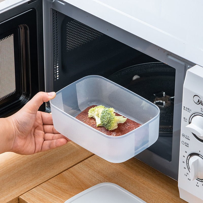 Kitchen Food Storage Containers Set Fridge Organization Refrigerated And Heated Box PET Food Storage Box