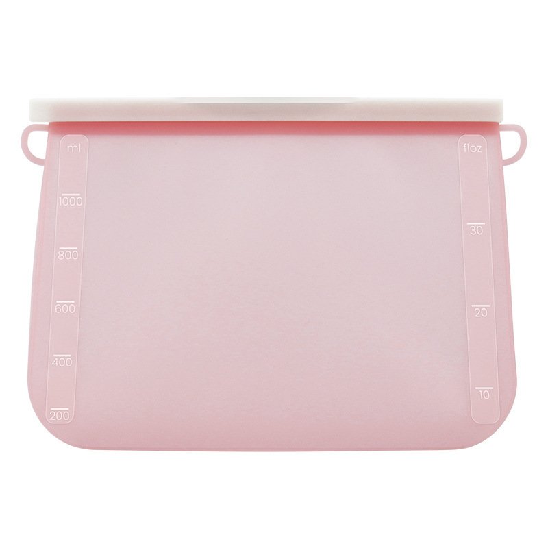 New Trending Product Kitchen Silicone Bag Kids Snack Freezer Bag Food Grade Reusable Food Storage Silicone Bag