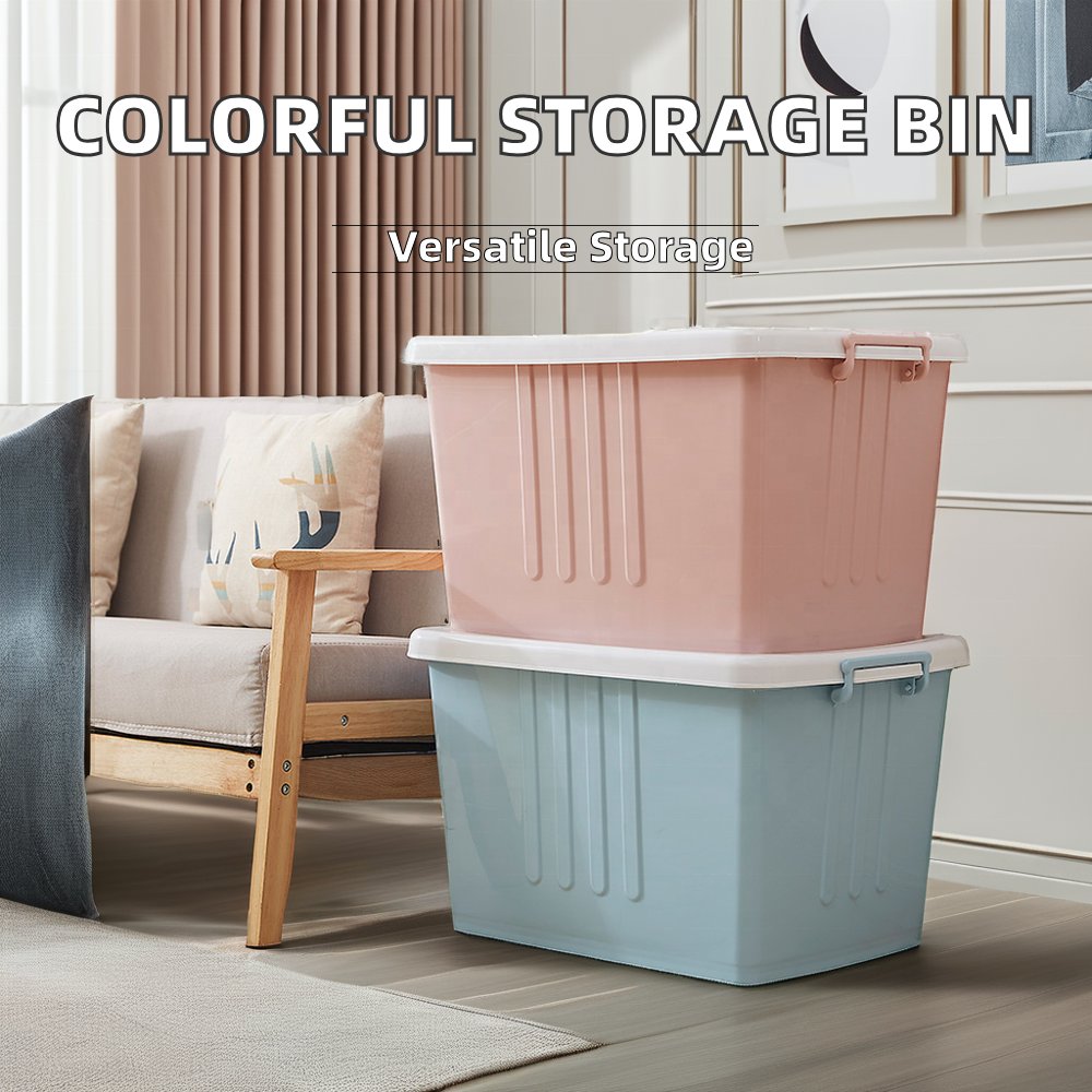 Corrugated Square Household Storage Boxes with Capacities of 60 L to 100 L