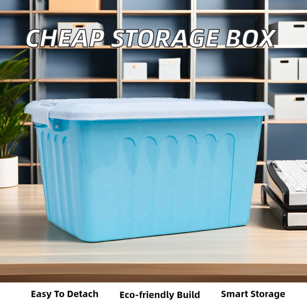 Corrugated Square Household Storage Boxes with Capacities of 60 L to 100 L