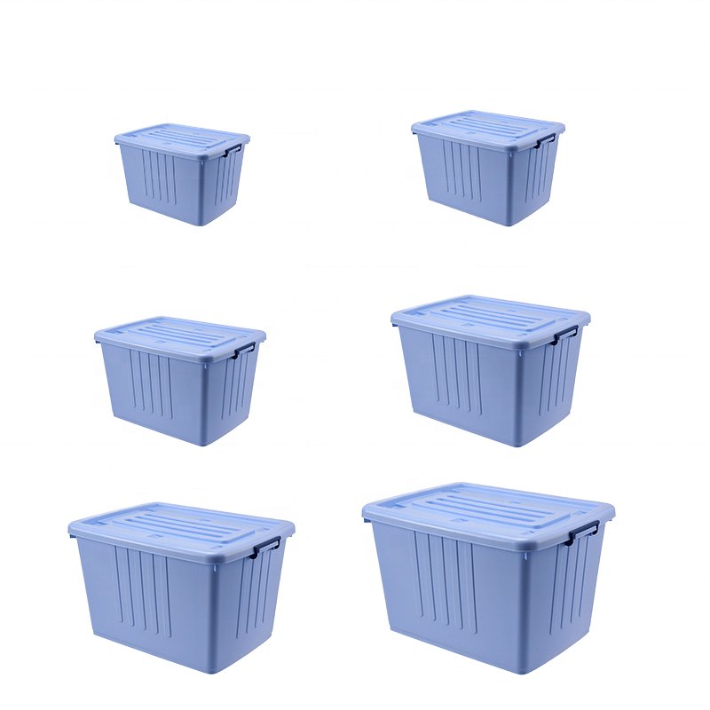 Corrugated Square Household Storage Boxes with Capacities of 60 L to 100 L