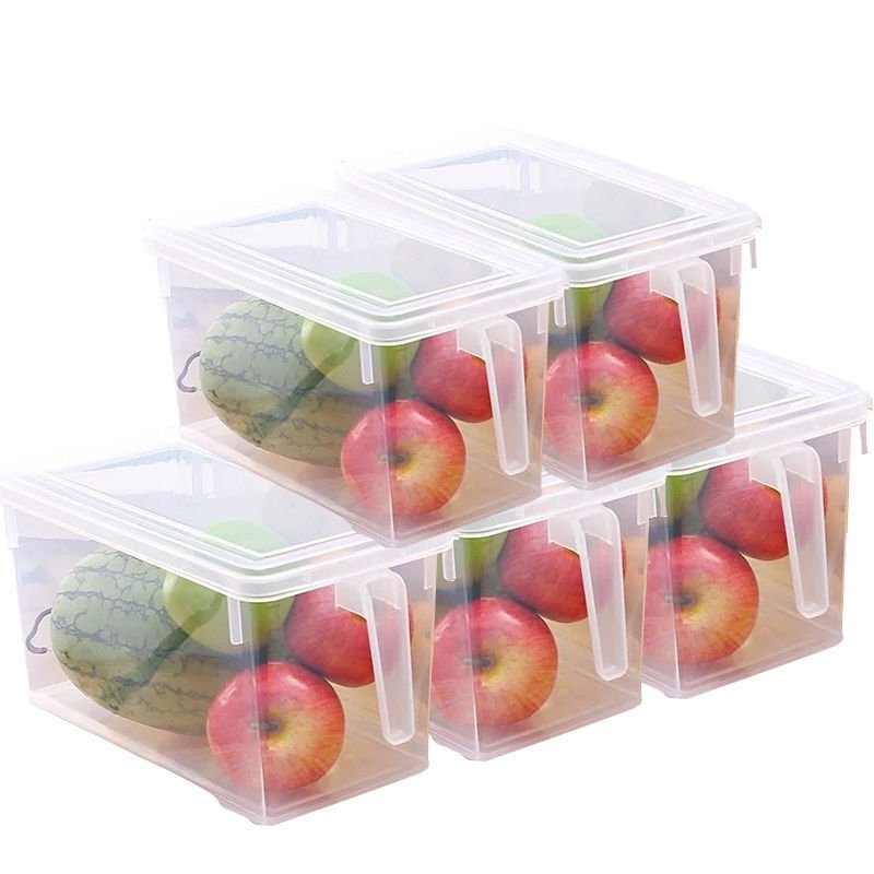 Cereal Organizer Refrigerator Grain Storage Box Bin Fruit Anti-Stringing Crisper Plastic Kitchen Storage Organizers Boxes