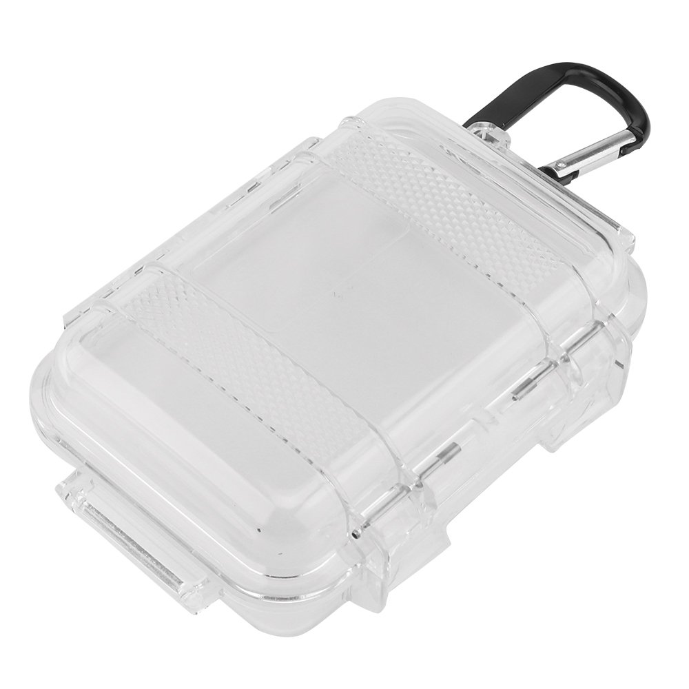 WOSPORT Plastic Mini Storage Box With Snap Hook Detachable Silicone Pad Storing Accessories Box