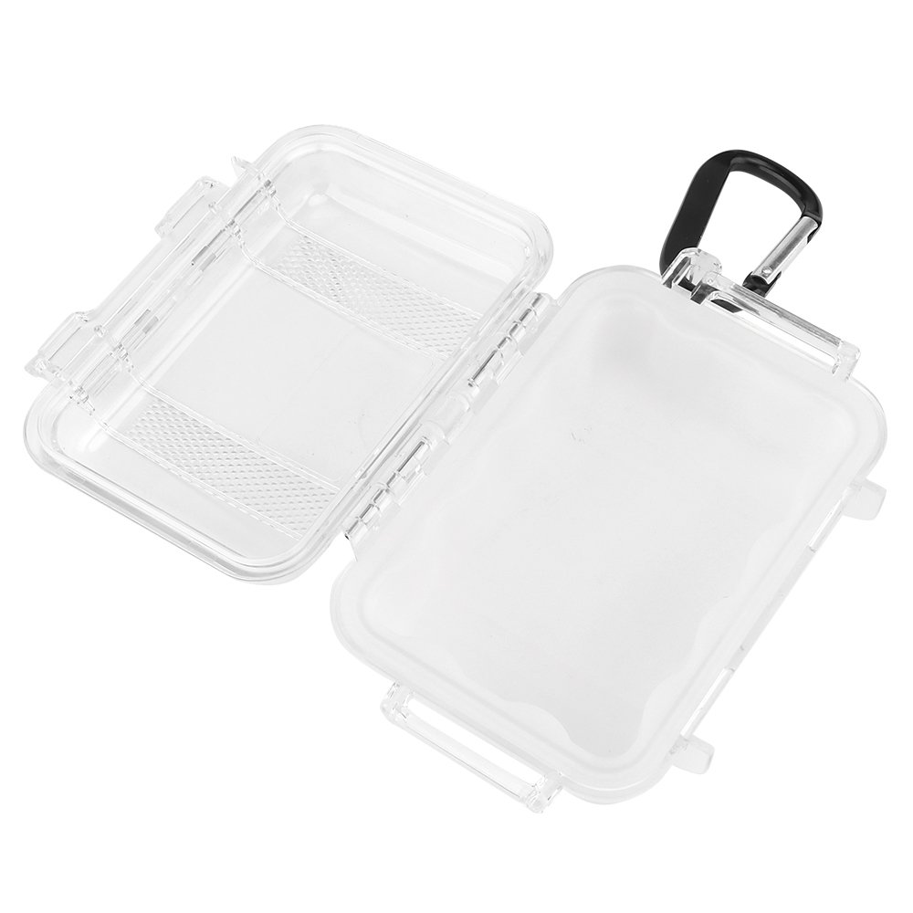 WOSPORT Plastic Mini Storage Box With Snap Hook Detachable Silicone Pad Storing Accessories Box
