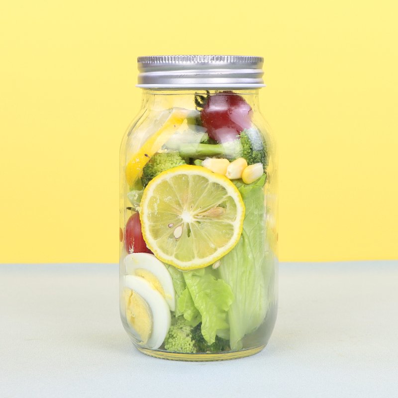 Wide Mouth 32oz 1000ml Food Storage Glass Mason Jams Jars with Metal Lids