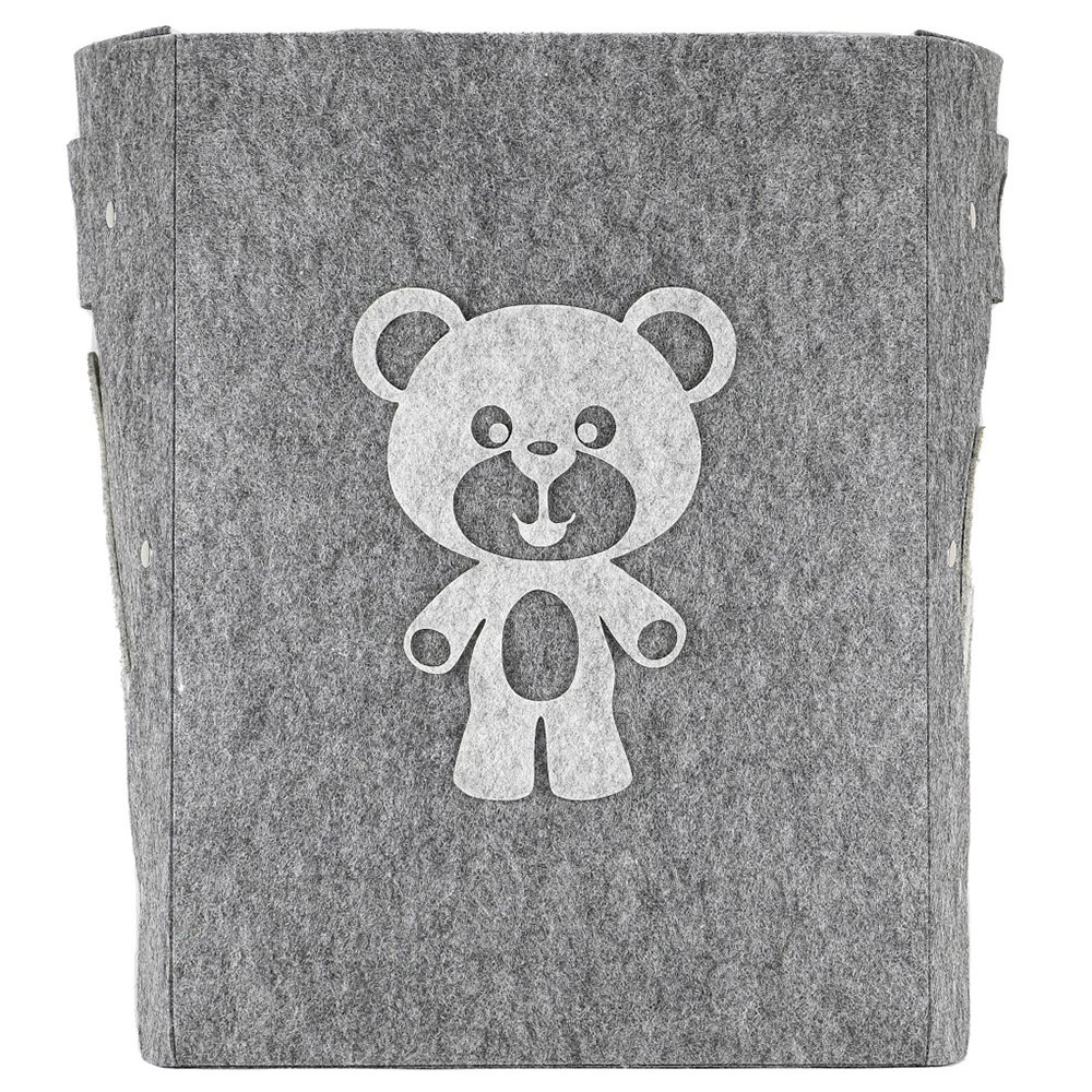 Upin Foldable Cute bear Animal Children Kids Toys clothes Storage Basket Felt Storage Box