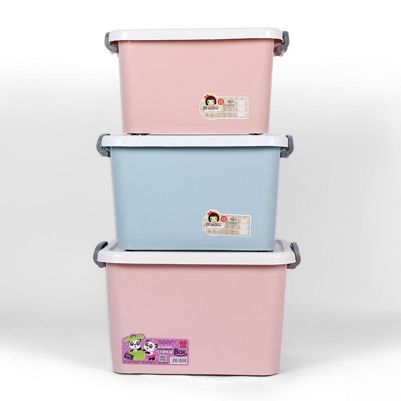 Home Bedroom Livingroom Plastic Box Nice Outlook Multifunction Solid Color Storage Boxes Customized High Capacity PP Materials