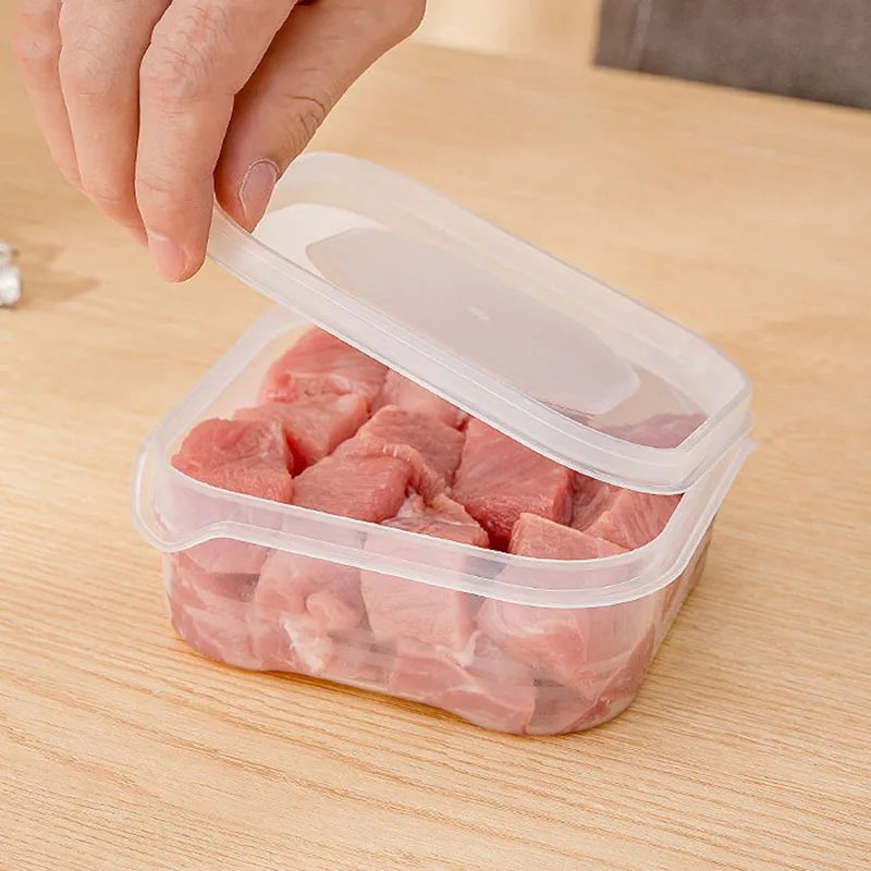 Refrigerator Storage Box Frozen Meat Storage Box Food Packaging Box Food Grade Refrigerator Special Arrangement Kitchen Opp Bag