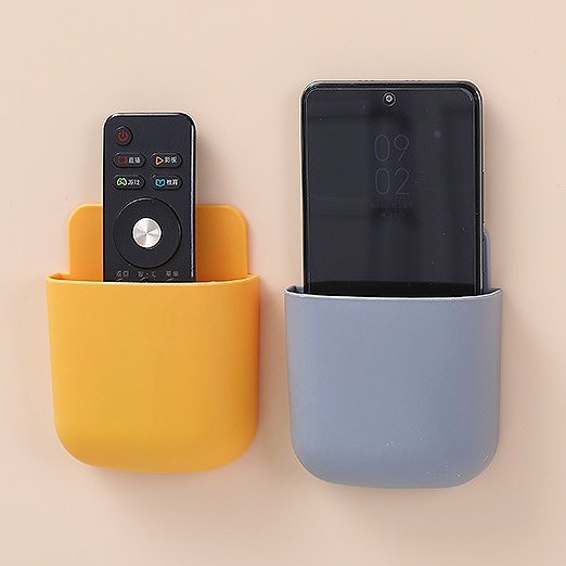 TV, Air Conditioning, Remote Control, Storage Box, Hole Free and Traceless Wall Hanging Box, Mobile Phone Charging Wall Hanging