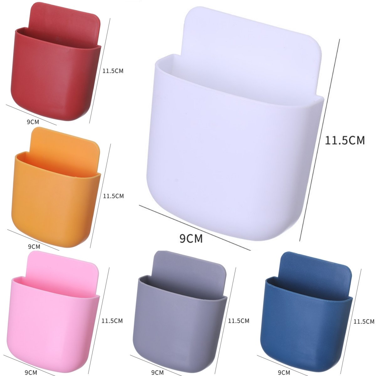 TV, Air Conditioning, Remote Control, Storage Box, Hole Free and Traceless Wall Hanging Box, Mobile Phone Charging Wall Hanging