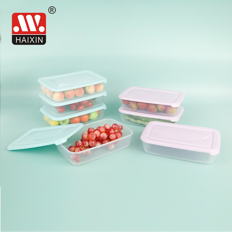 0.4L/0.85L/0.88L/1L kitchen organizer plastic food box clear refrigerator organizer fresh crisper food storage container