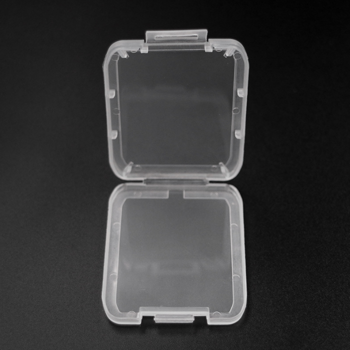 Memory Card Protection Case Card Container Plastic Transparent Storage Box Mini CF Card Easy To Carry Box