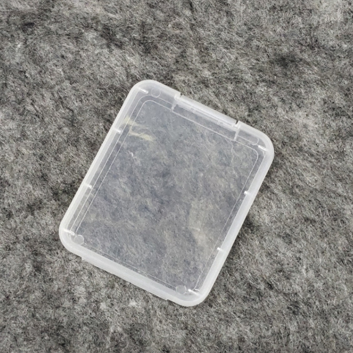 Memory Card Protection Case Card Container Plastic Transparent Storage Box Mini CF Card Easy To Carry Box