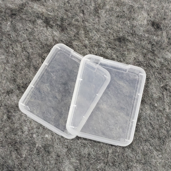 Memory Card Protection Case Card Container Plastic Transparent Storage Box Mini CF Card Easy To Carry Box