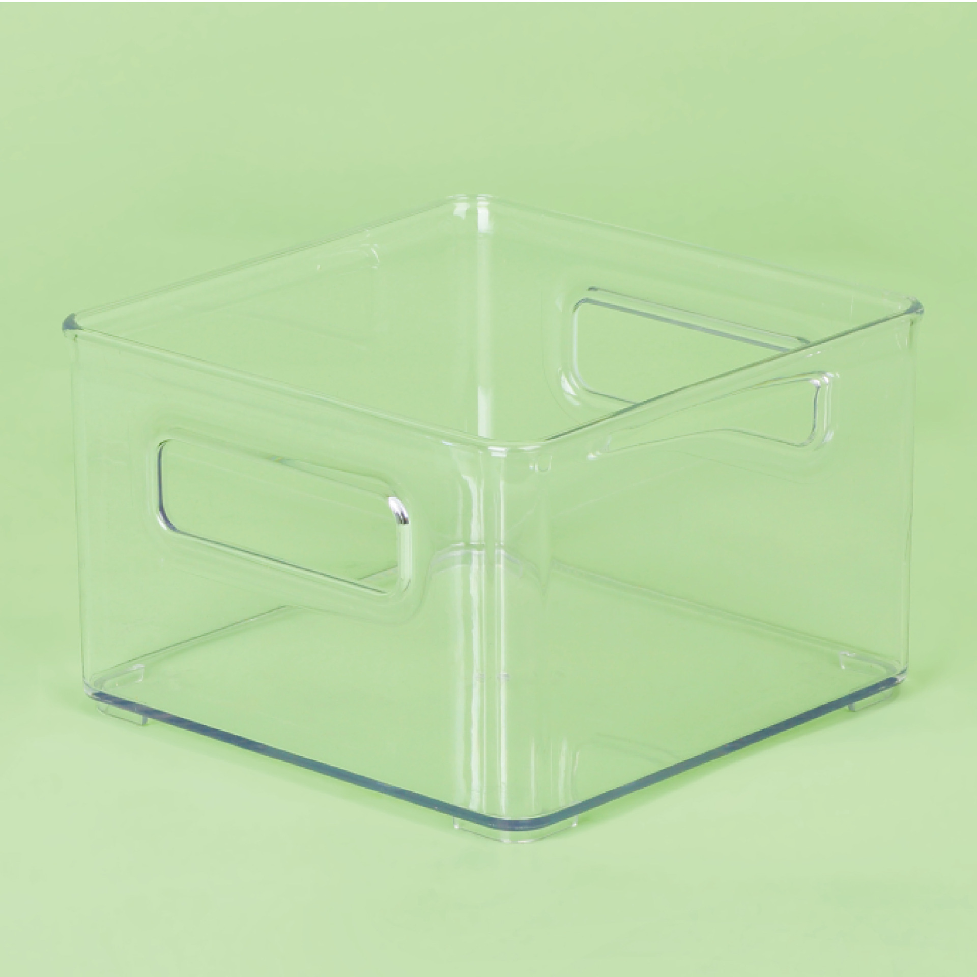Kitchen Refrigerator Square Fruit Vegetable Plastic Crisper Separated Drain Food Storage Boxes & Bins