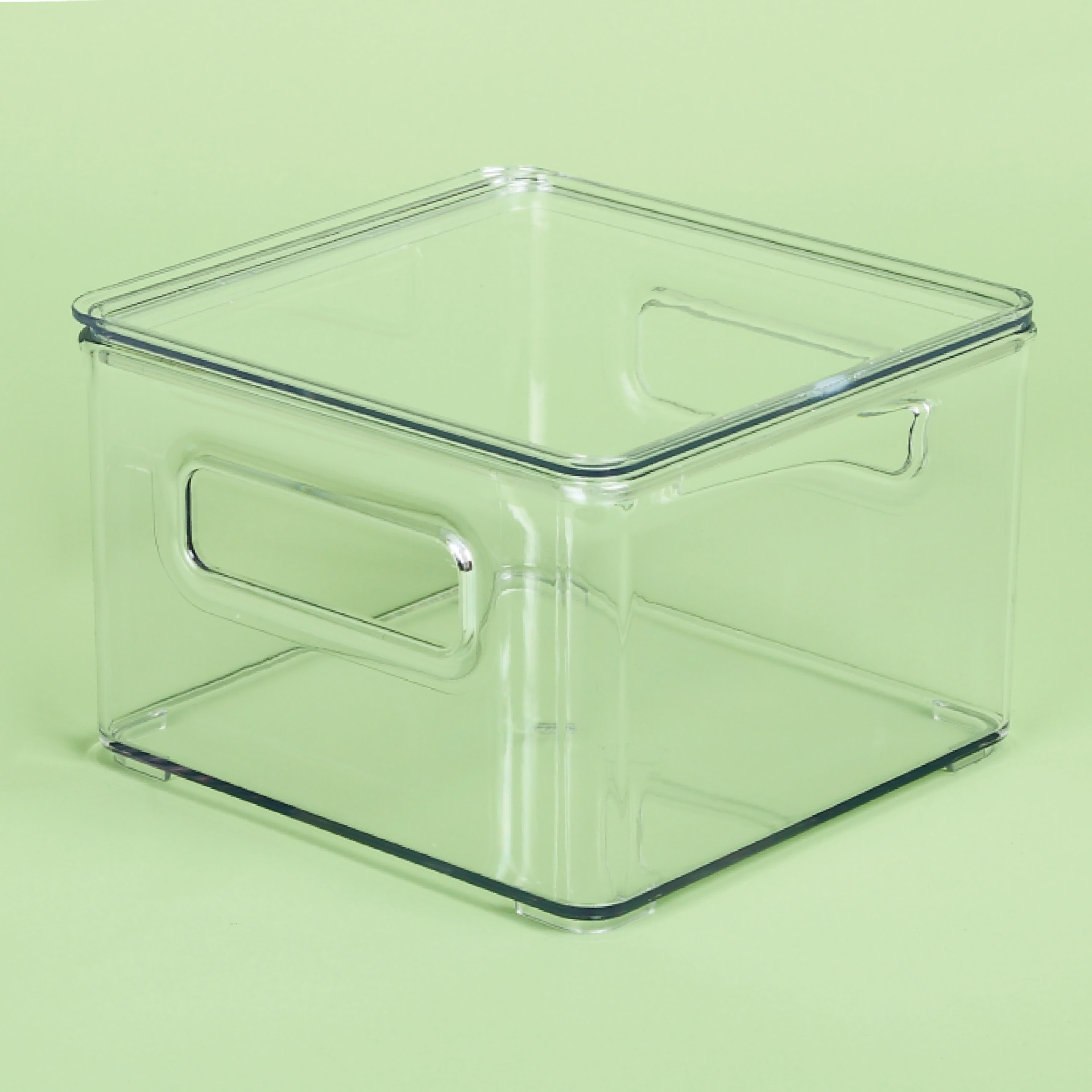 Kitchen Refrigerator Square Fruit Vegetable Plastic Crisper Separated Drain Food Storage Boxes & Bins