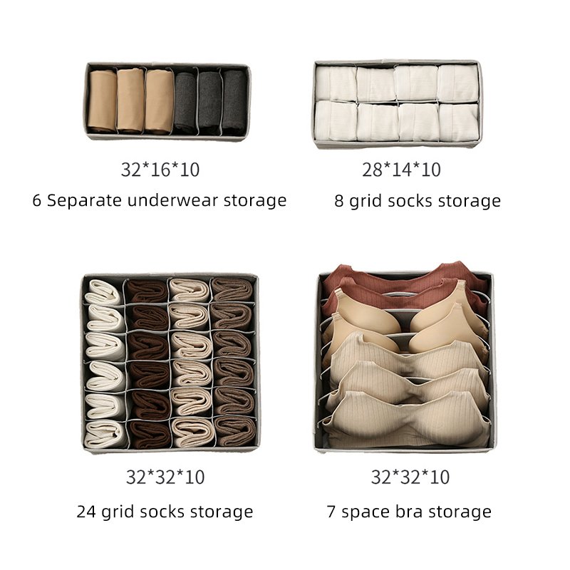 supply reasonable price reusable underwear organizer colapsable storage box with handle