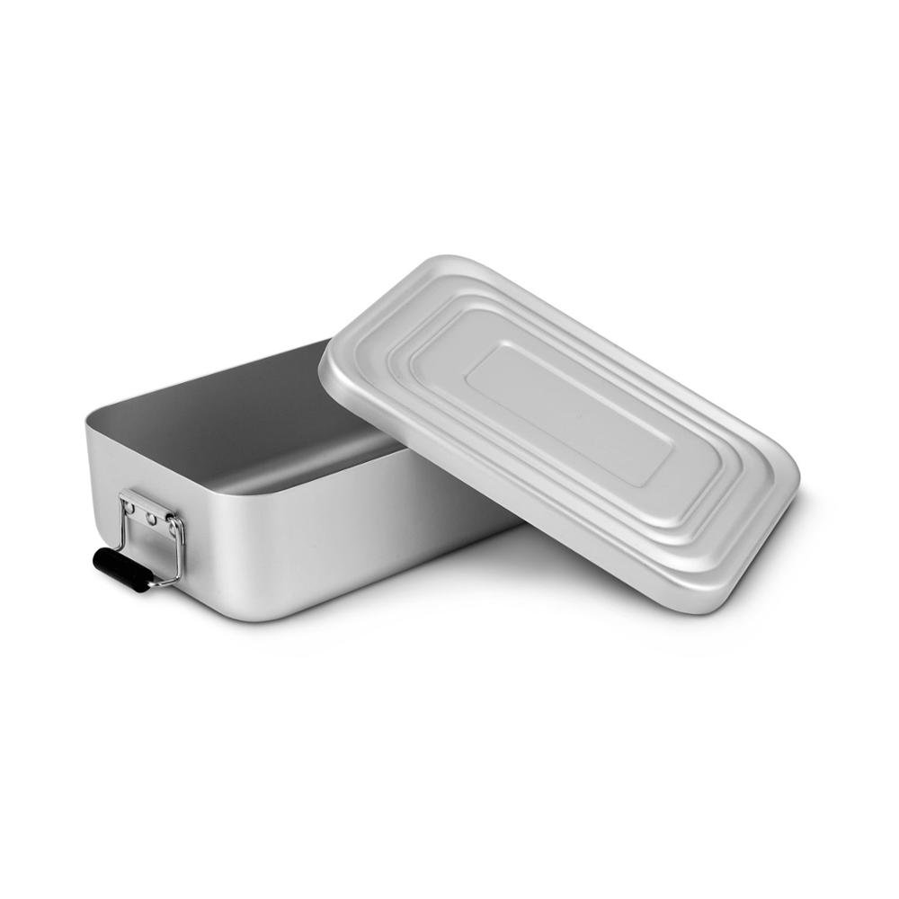Custom Printed Storage Box Food Grade Rectangular Aluminum Bento Box 2023 New Eco Friendly Kids Bento Lunch Box