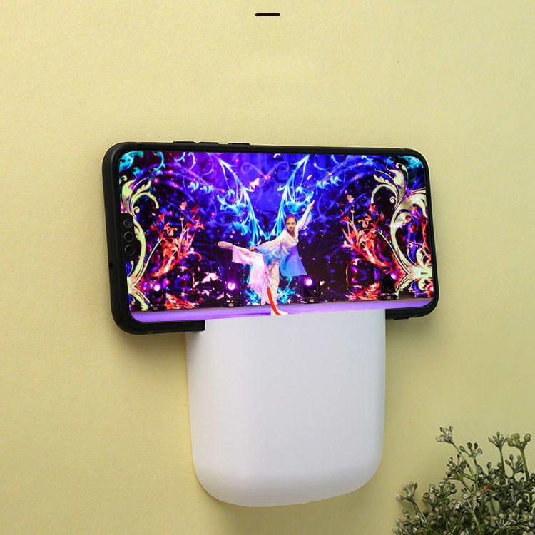 Wall Mounted Storage Box Remote Control Storage Organizer Case For Air Conditioner Tv Mobile Phone Plug Holder Stand Rack