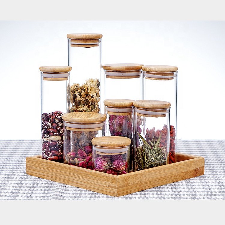 Best Sealed Glass Transparent Household Kitchen Borosilicate Storage Jar With Lid